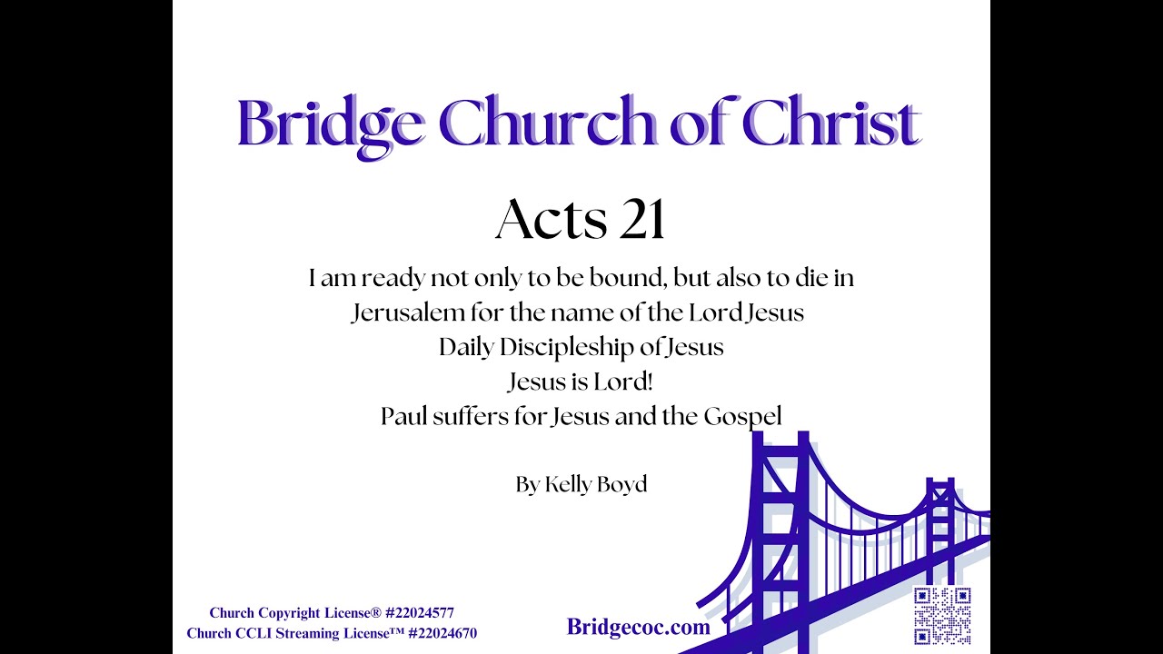 Acts 21 by Kelly Boyd  3/16/2025
