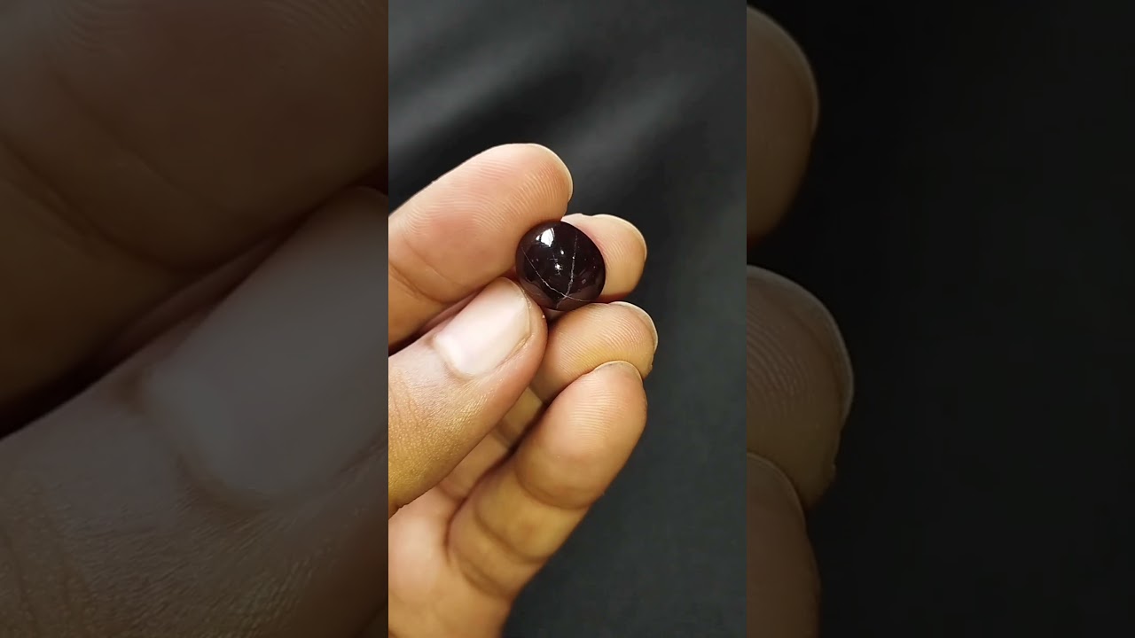 Natural Shinning Star 💫 Stone: Beautiful Garnet Star 💫
