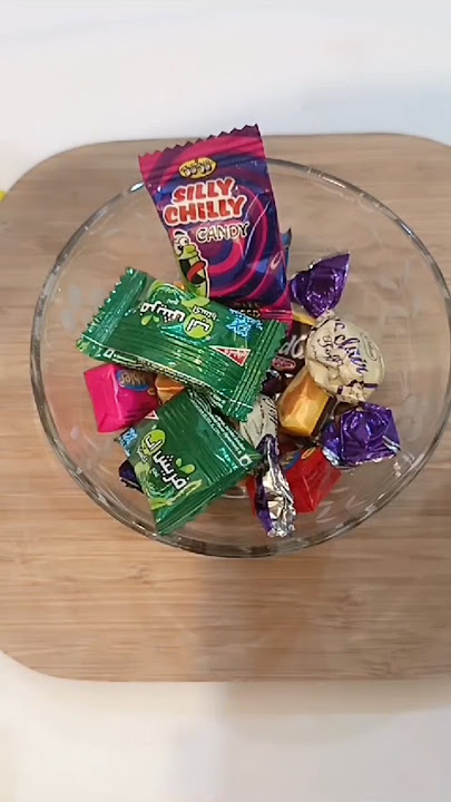Filling bowl with candy #candy #shorts
