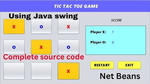 How to Create Tic Tac Toe Game in java||NET-BEAN
