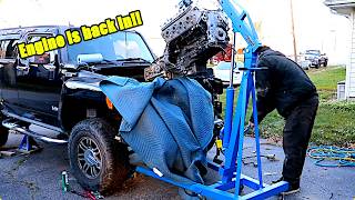 Putting The Engine Back In The Hummer H3! Hummer H3 Crate Engine