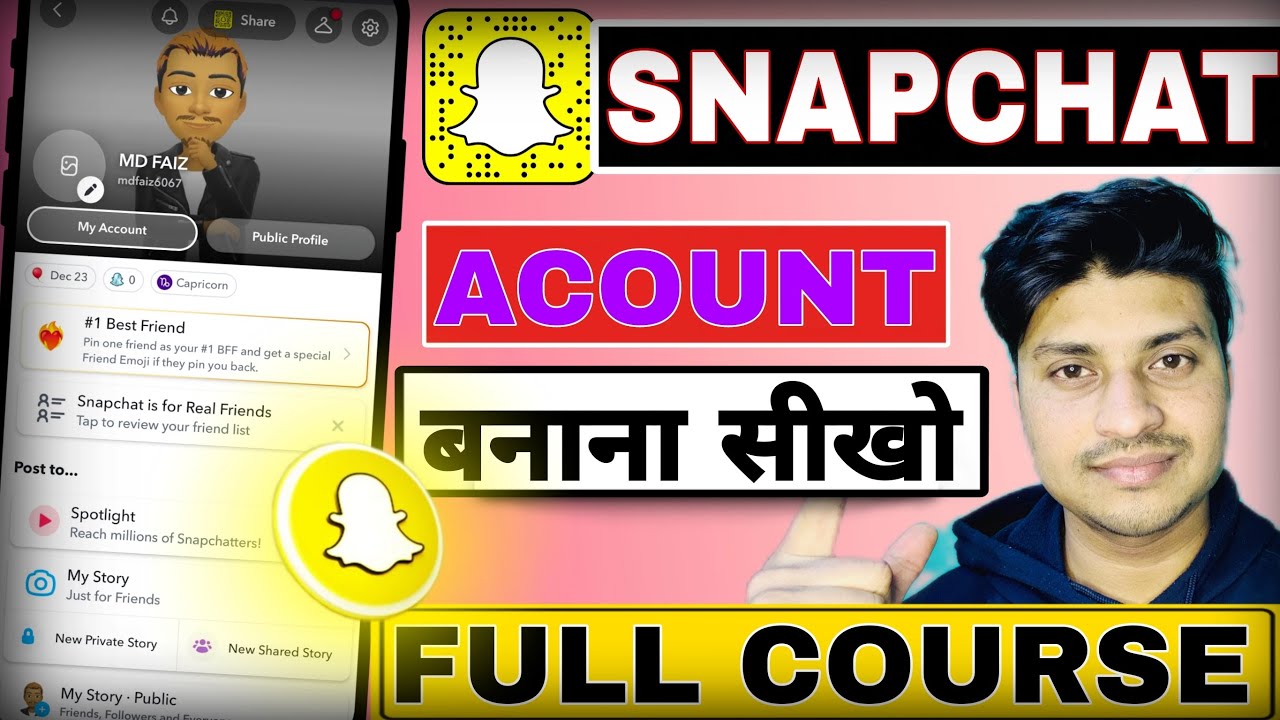 Snapchat Full Tutorial | Snapchat Account Kaise Banaye || How to Create Account on Snapchat 