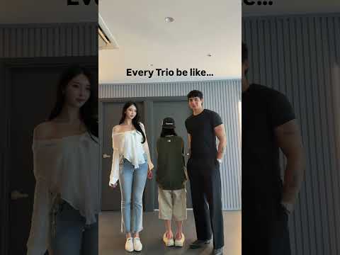 Every trio be like…  #tall #pov #funny