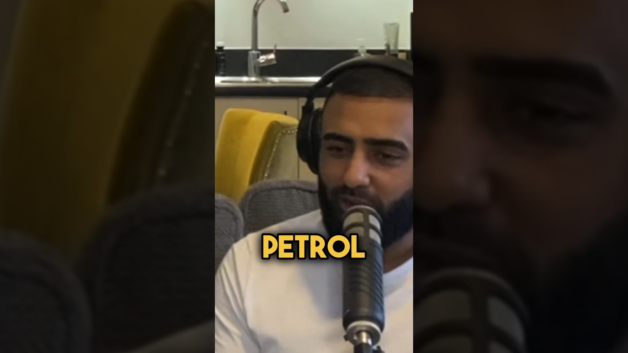 Full tank of petrol on the floor. 