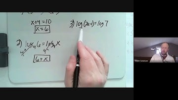Alg2 Solving Exponential/Log Equations, Part 1