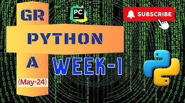 Python | Week-1 | GRPA | #latest
