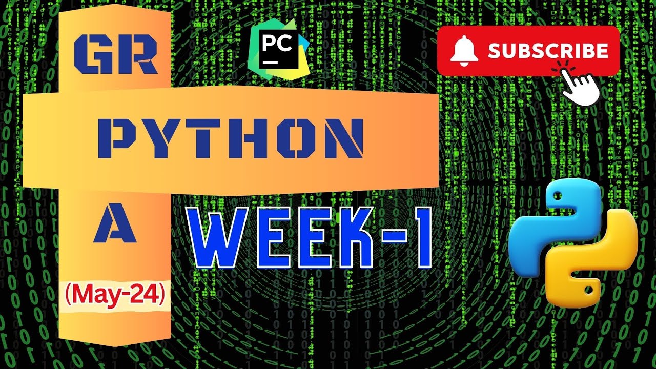 Python | Week-1 | GRPA | #latest - YouTube