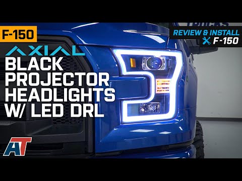 2015-2017 F150 Axial Black Projector Headlights w/ LED DRL Review & Install