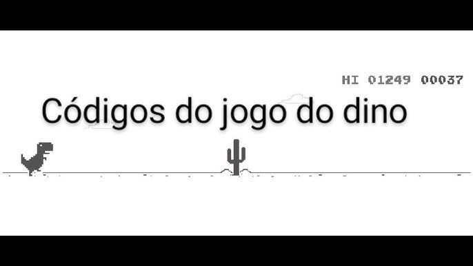 Jogo do dinossauro Google Chome- pontuação: 900 cactos, e no final do vídeo  tutorial de como jogar. 