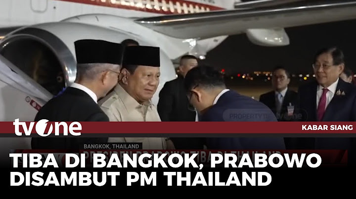 Presiden Prabowo Tiba di Thailand | Kabar Siang tvOne
