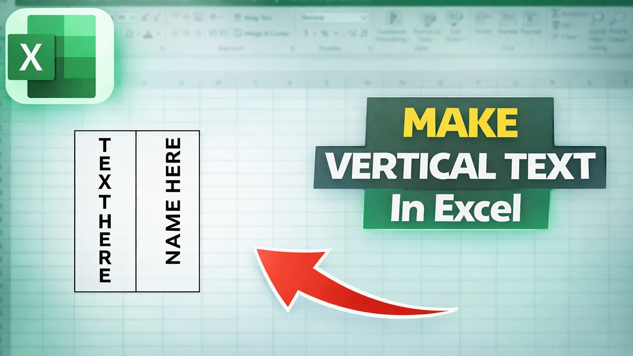 How to Make Vertical Text in Excel | Rotate & Angle Text Easily - YouTube