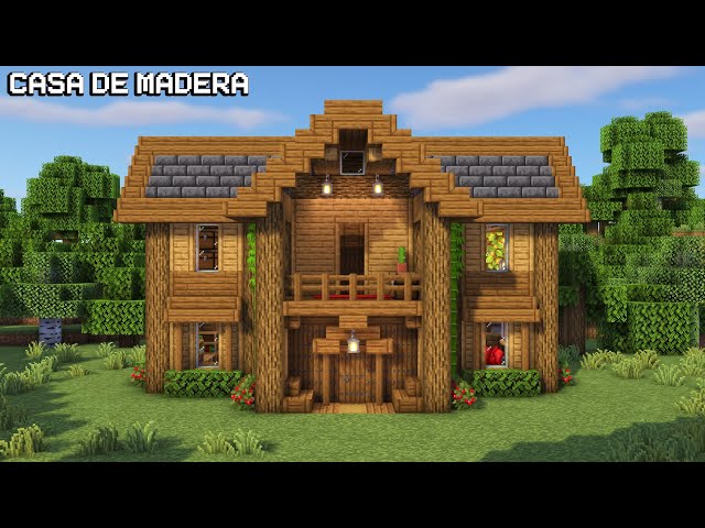 Casa survival de madera en Minecraft #minecraft #minecraftmemes #foryo