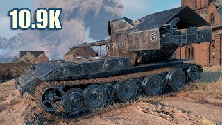 WT auf E 100 • 10.9К урона и ситуация 1 vs 3 с 3 снарядами в барабане )) World of Tanks