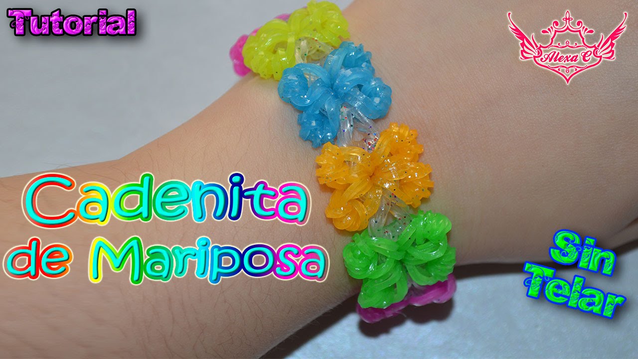 ♥ Tutorial: Cadenita de mariposa ♥