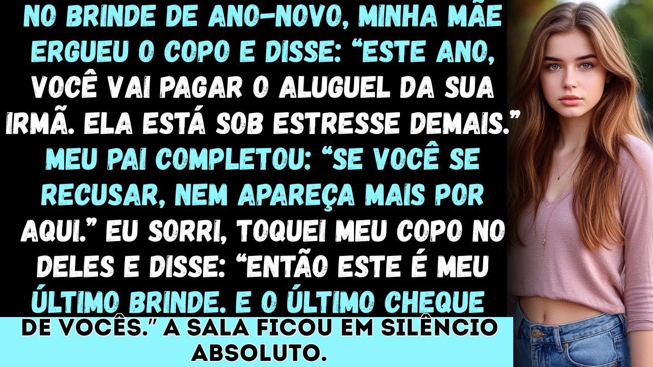 “No brinde de Ano-Novo, minha mãe ergueu o copo e disse: ‘Este ano, você vai bancar a sua irmã.’”