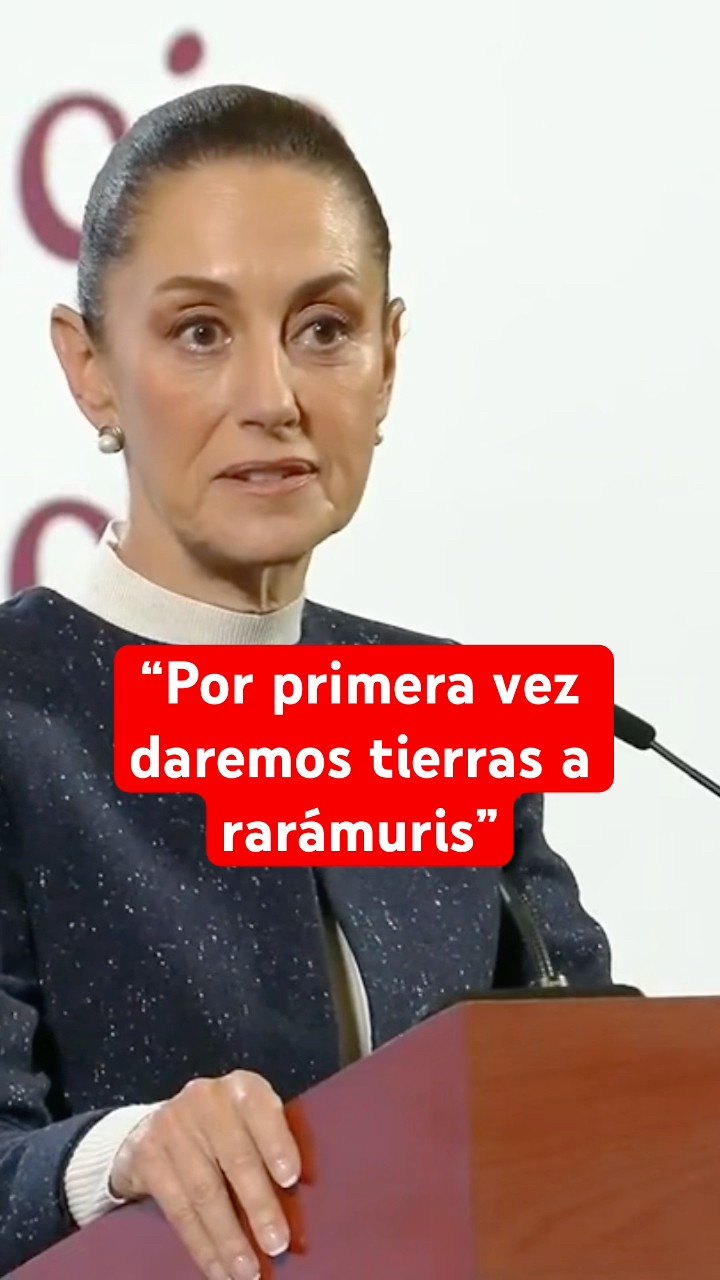 Sheinbaum entrega tierras a comunidades indígenas en Sierra Tarahumara #shorts