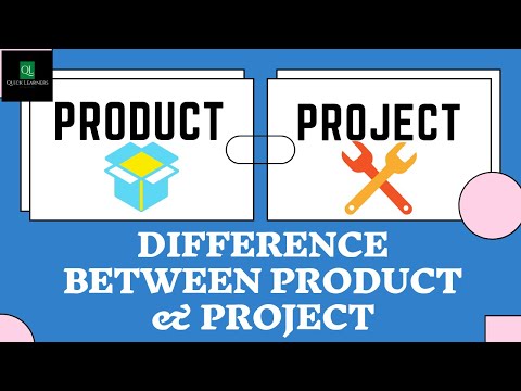 वीडियो: परियोजना और उत्पाद क्या है?
