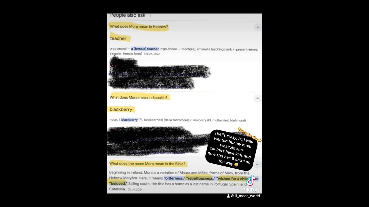 What does your name mean in Spanish or Hebrew? YouTube