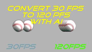 Converting 30fps to 120fps Using AI Software - Intelligent Frame Interpolation