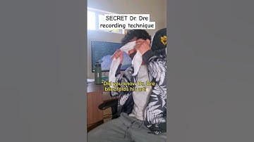 SECRET Dr. Dre recording technique 😉 #singersongwriter #drdre