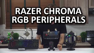 Razer Chroma RGB Line - Blackwidow Ultimate, DeathAdder, and Kraken
