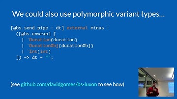 David Gomes: Exploring Reason’s Interop with JavaScript - ReasonML Munich Meetup