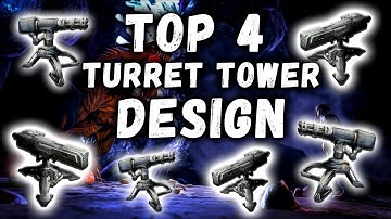 TOP 4 BEST MEDIUM TURRET TOWER DESIGNS IN ARK SURVIVAL EVOLVED