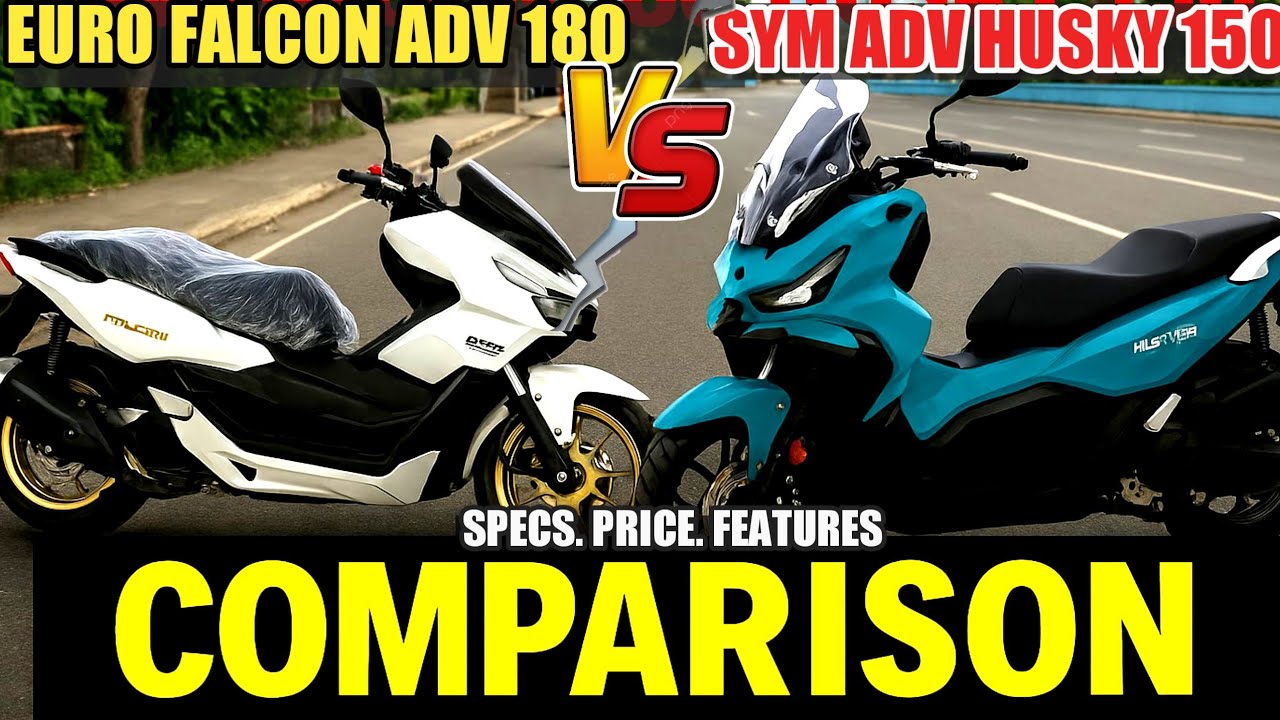 ADV FALCON 180 AT SYM ADV HUSKY 150 SPECS AT FEATURES VERDICT COMPARISON