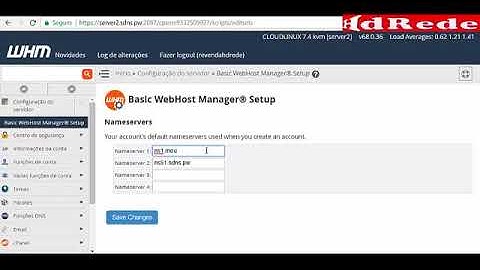 Basic WebHost Manager® Setup whm HdRede