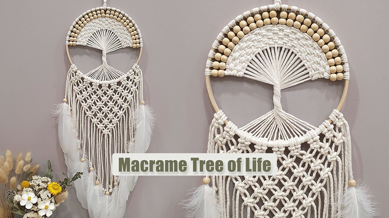 Árbol de la vida en macramé DIY - Patrones Mil