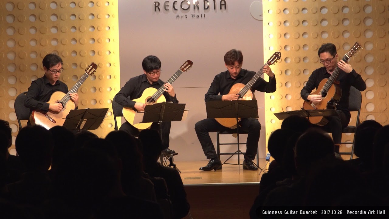 BWV 1043 Concerto for Two violins - I (J.S. Bach) - Guinness Guitar Quartet