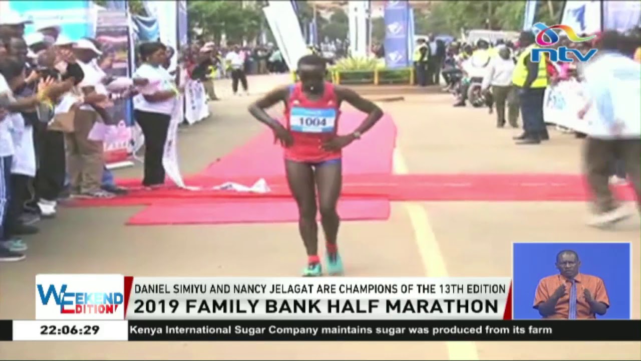 news update traduccion Daniel Simiyu, Nancy Jelagat win Family Bank Half Marathon
