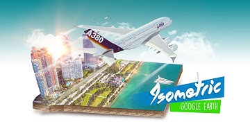 Photoshop 3D Isometric Map | Google Earth