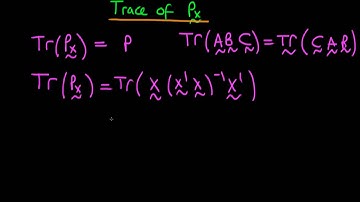 Proof that the trace of Mx is p