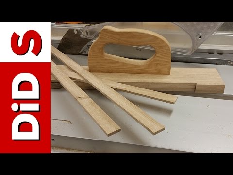 S022. Szorty: popychacz do wycinania listewek / Thin strip cutting jig