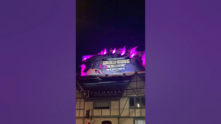 INSANE Glowing Godzilla X Kong The New Empire Godzilla Evolved Billboard!