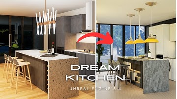 "Step Inside My Dream Kitchen: A Stunning Unreal Engine Walkthrough!"
