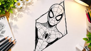 Spider-Man Pencil Drawing | Easy Step by Step Tutorial | Marvel Drawing for Beginners.
