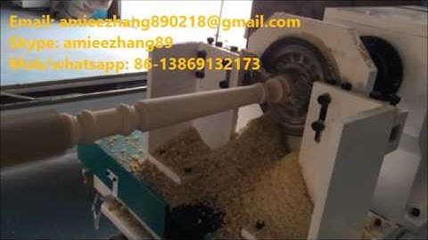 CNC Wood Lathe Machine with Single Axis Double Blades