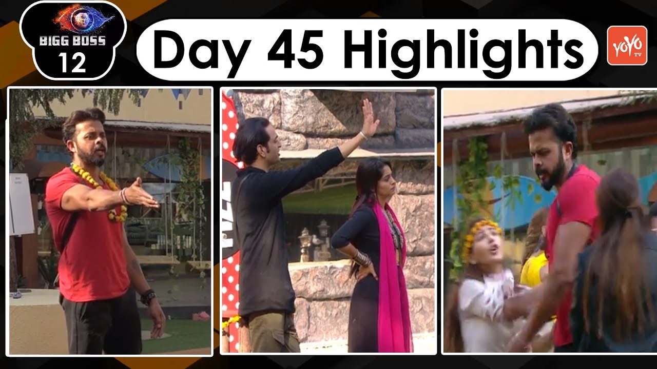 Bigg Boss Season 12 Episode 46 Hindi | Day 45 Full Highlight | oct 31 | Salman Khan | YOYO TV Hindi