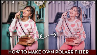 How to make own polarr filter♡ || Sumellikaxtutorialz screenshot 5