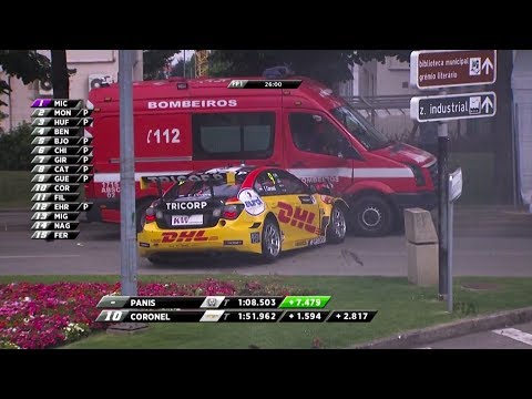 Tom Coronel crasht tegen brandweerwagen in Portugal - RTL GP