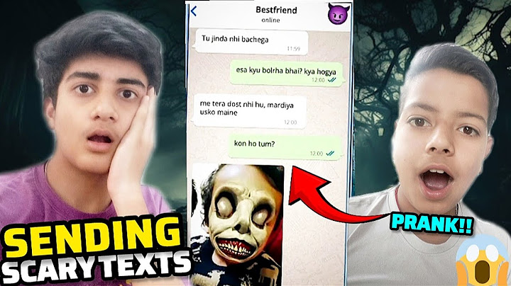 Sending Scary Texts to My Friend | Scary Reactions