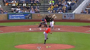 MIA@PIT: Mercer drills an RBI double to take the lead