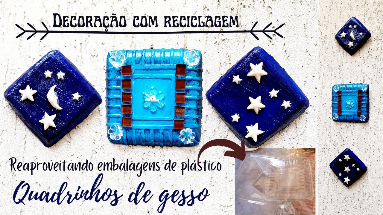 Como fiz quadrinhos de gesso - será que deu certo? DIY Renata Clappis