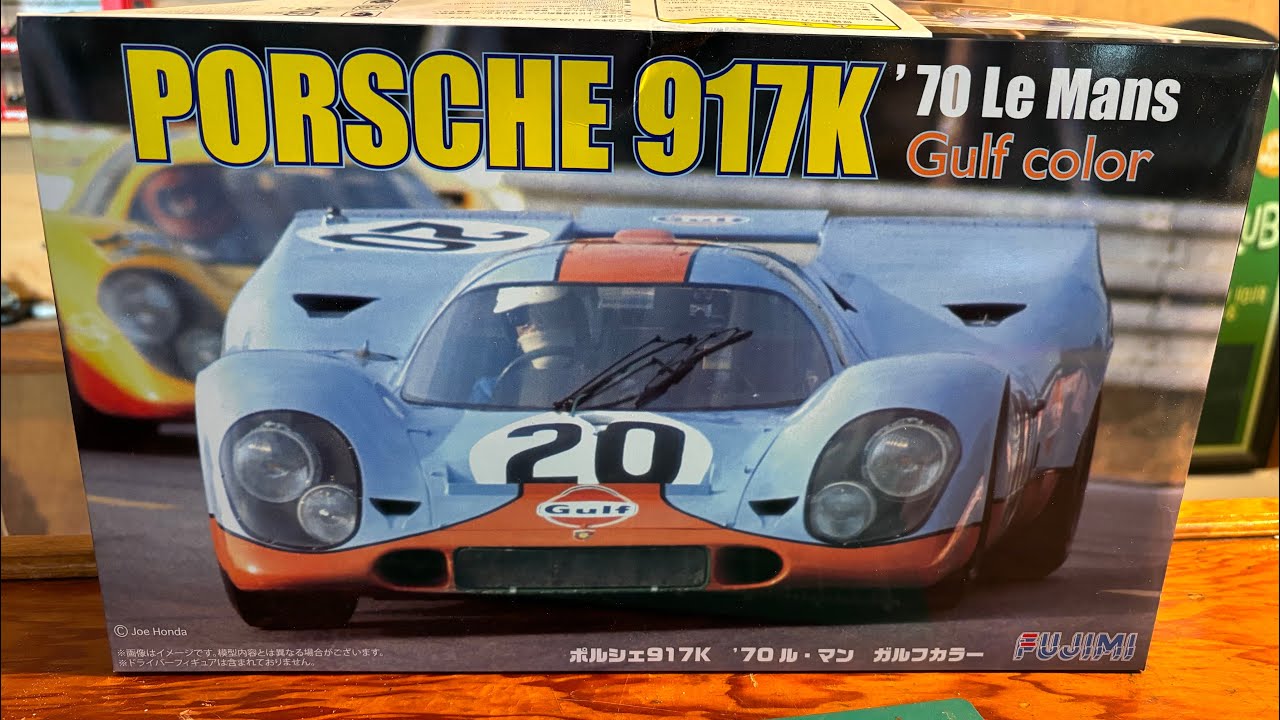 Porsche 917k 70 Le Mans Gulf color 1/24 scale Fujimi kit review