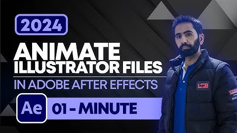How to Animate Illustrator File in After Effects 2024 | Animate Vector Files in After Effects