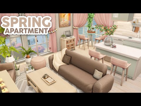 Sunny Spring Apartment // The Sims 4 Speed Build: Apartment Renovation