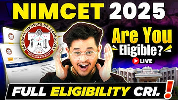 💥NIMCET 2025: Eligibility Criteria For MCA🤩Are You Eligible For MCA?🤔#mca #nimcet #mcaadmissions