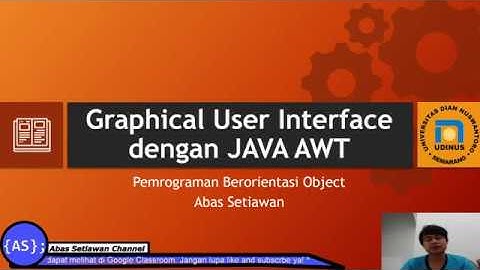 GUI dengan JAVA AWT